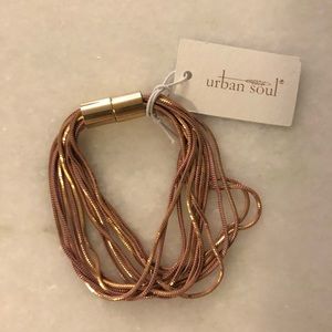 Magnetic Pink and Gold Bracelet